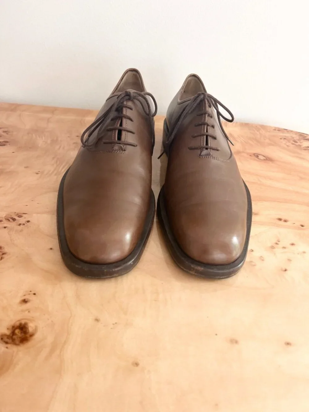 Vintage Salvatore Ferragamo XYLAN Leather Shoes 10 D US Made in Italy